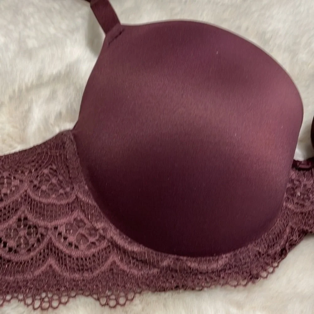 Auden bra 34C gorgeous burgundy bra